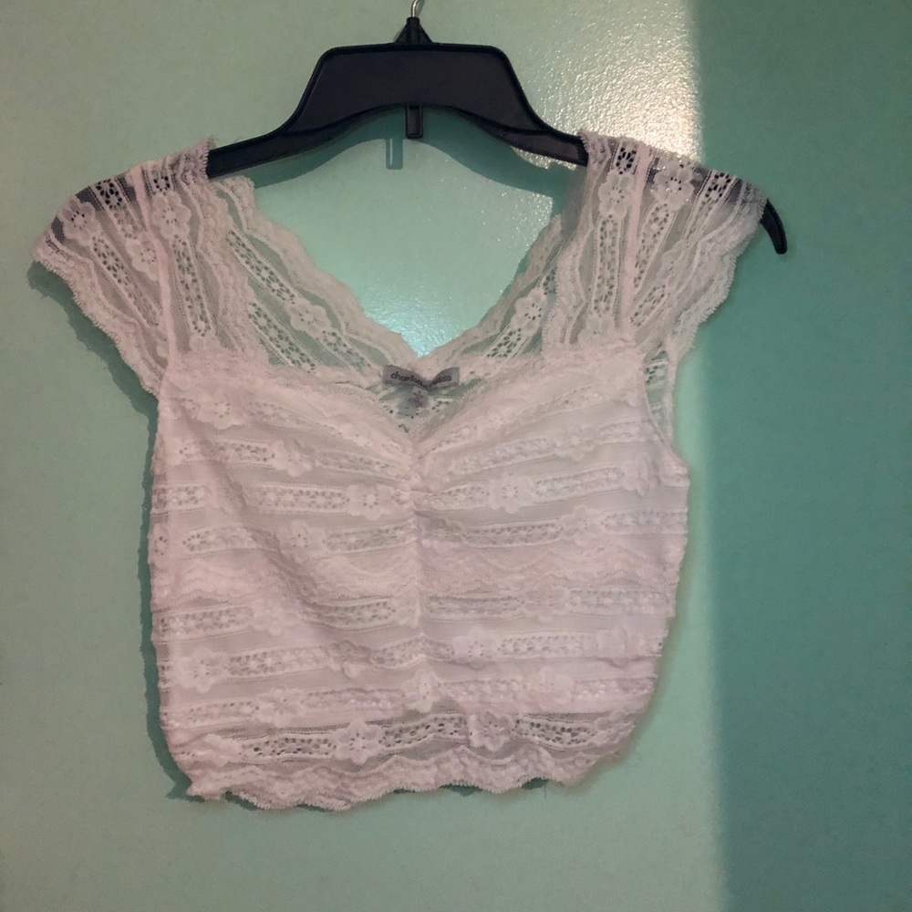 Charlotte Russe Lace Crop